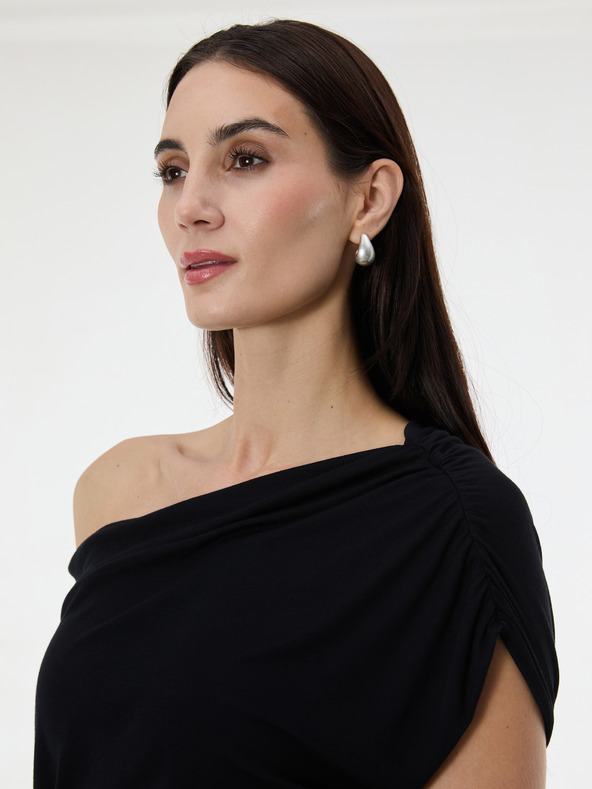 Orsay ORSAY fekete női midi ruha