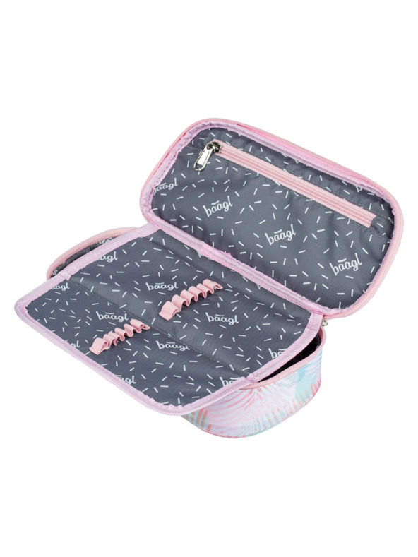 BAAGL  Rózsaszín iskolai tolltartó Baagl Sunset