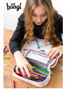 BAAGL  Rózsaszín iskolai tolltartó Baagl Sunset