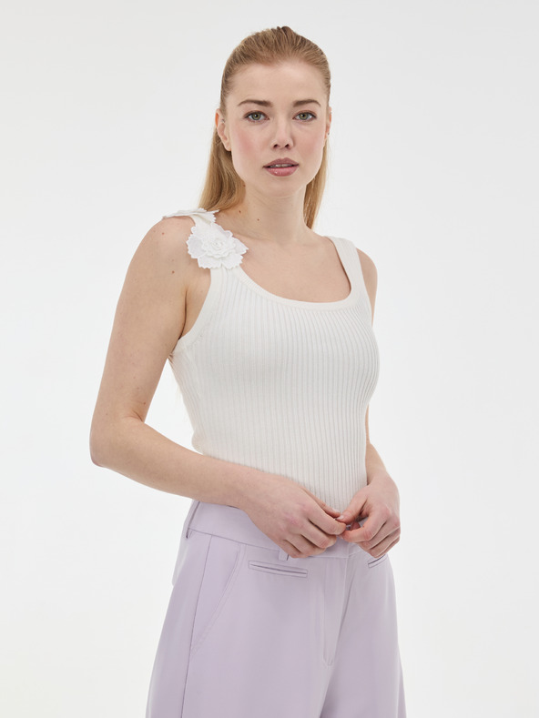 Orsay ORSAY Fehér női trikó applikációval