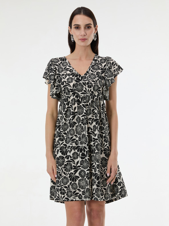 Orsay ORSAY fekete női mintás, térdig érő ruha