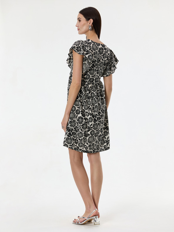 Orsay ORSAY fekete női mintás, térdig érő ruha