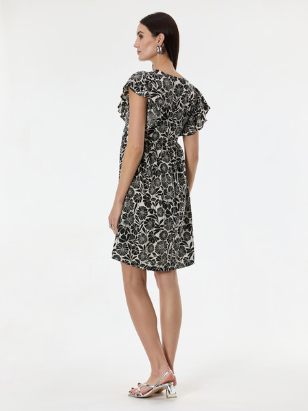 Orsay ORSAY fekete női mintás, térdig érő ruha