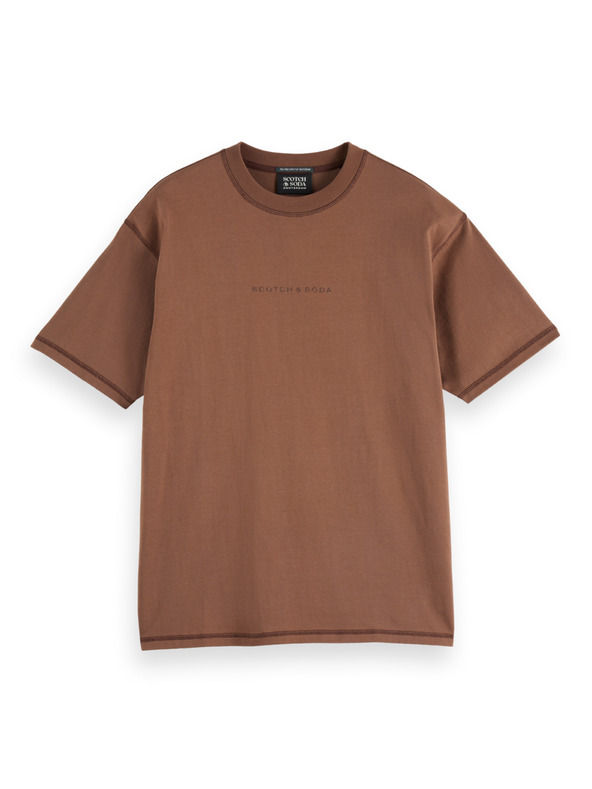 Scotch & Soda Férfi laza feliratú póló