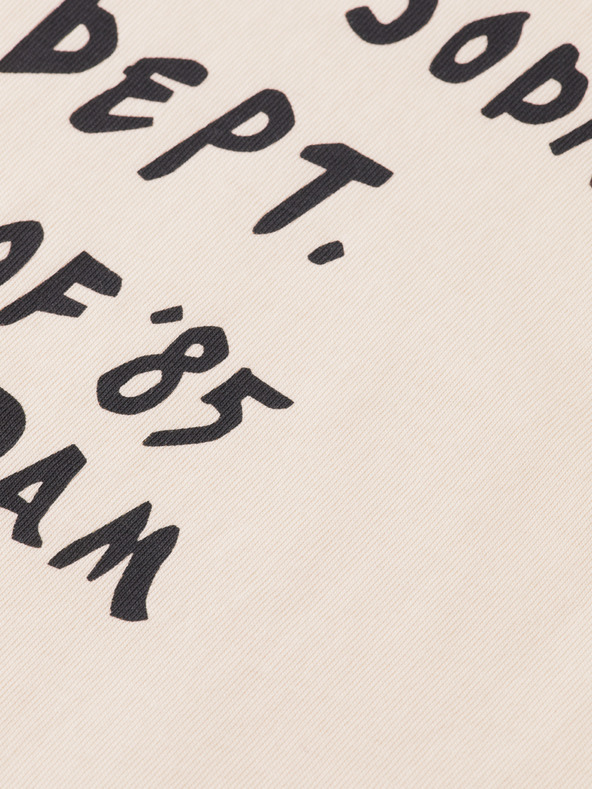 Scotch & Soda Női krémszínű feliratú póló