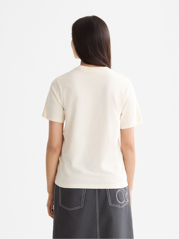 Scotch & Soda Női krémszínű feliratú póló