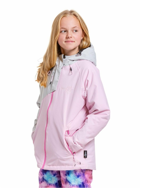 Meatfly Meatfly gyerek SNB & SKI dzseki Deliah Grey/Pastel Pink