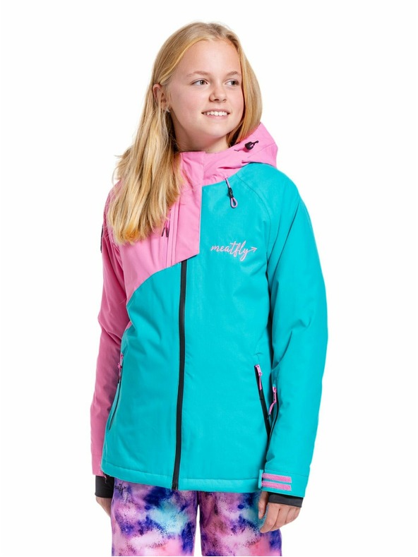Meatfly Meatfly gyerek SNB & SKI dzseki Deliah Hot Pink/Turquoise