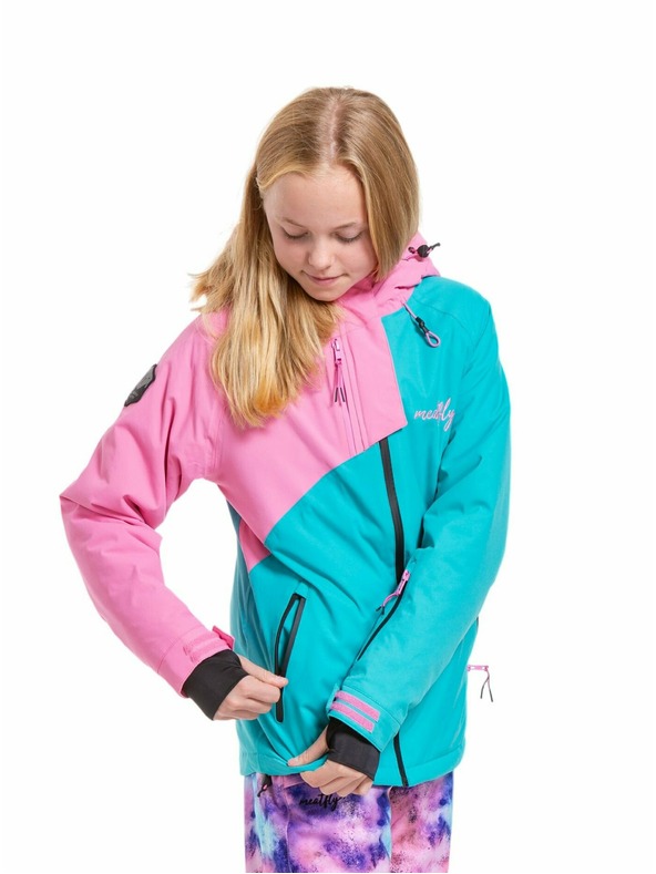 Meatfly Meatfly gyerek SNB & SKI dzseki Deliah Hot Pink/Turquoise