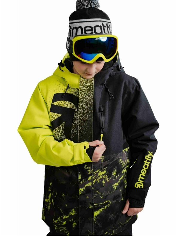 Meatfly Meatfly gyermek SNB & SKI kabát Bangito Acid Lime Mossy