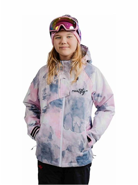 Meatfly Meatfly gyermek SNB & SKI kabát Deliah Clouds Pink