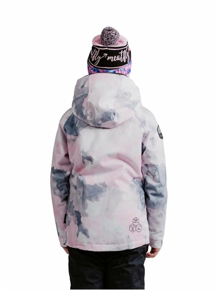 Meatfly Meatfly gyermek SNB & SKI kabát Deliah Clouds Pink