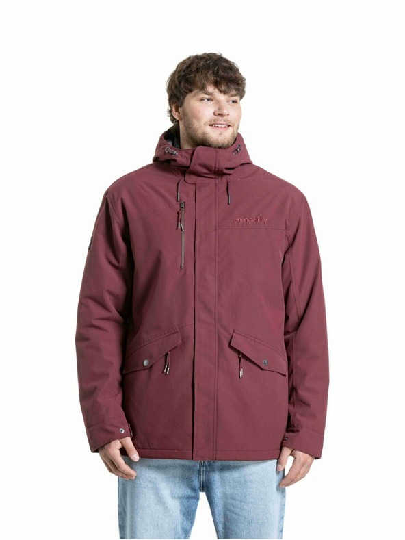 Meatfly Meatfly férfi téli kabát Nils Pomegranate