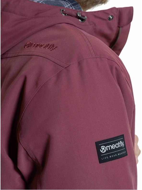 Meatfly Meatfly férfi téli kabát Nils Pomegranate