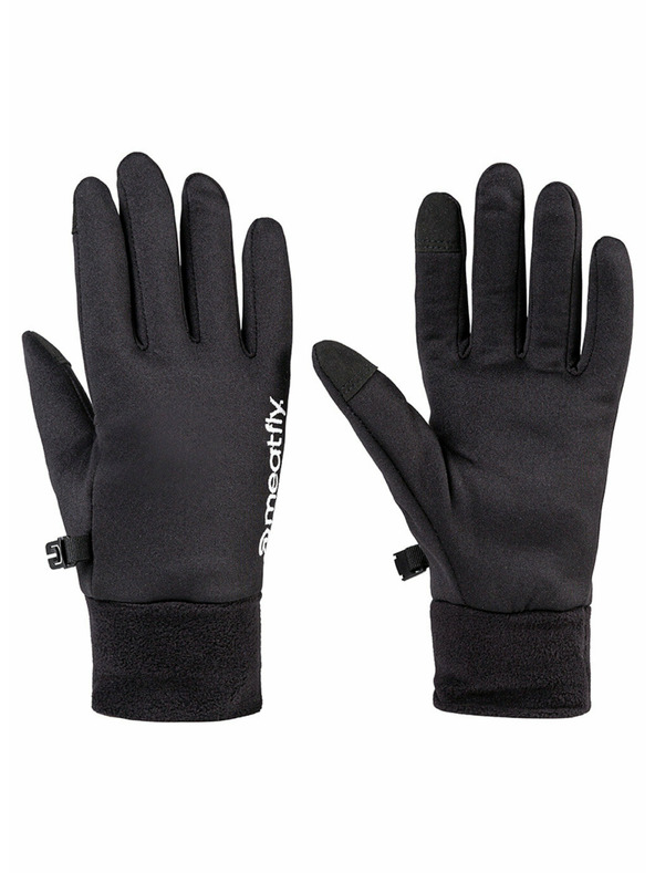 Meatfly Meatfly férfi kesztyű Mens Powerstretch Black White