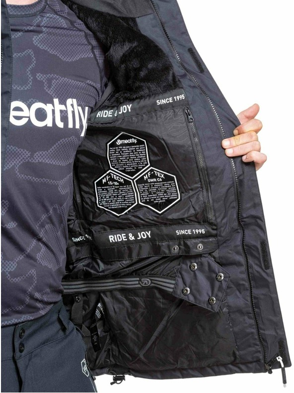 Meatfly Meatfly férfi SNB & SKI kabát Shader Black