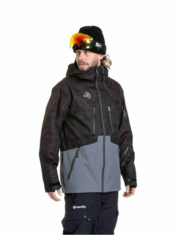 Meatfly Meatfly férfi SNB & SKI kabát Cronos Morph Black