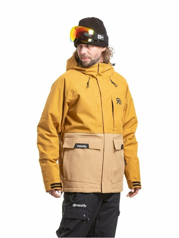 Meatfly Meatfly férfi SNB & SKI kabát Vertigo Wood / Tan
