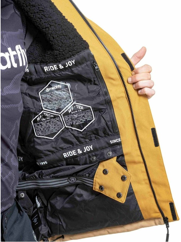 Meatfly Meatfly férfi SNB & SKI kabát Vertigo Wood / Tan