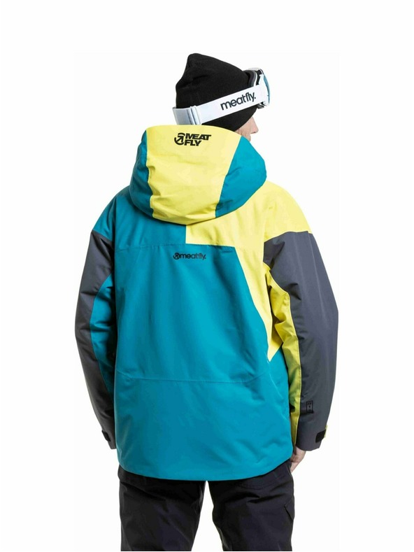 Meatfly Meatfly férfi SNB & SKI kabát Shader Hb Blue / Lime