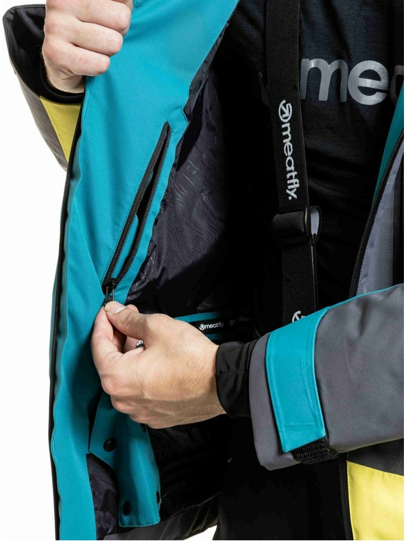 Meatfly Meatfly férfi SNB & SKI kabát Shader Hb Blue / Lime