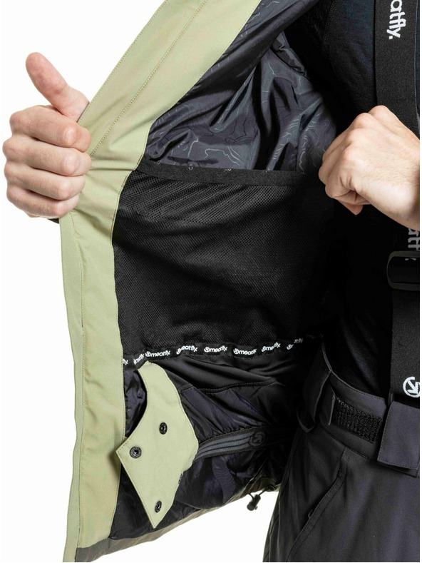 Meatfly Meatfly férfi SNB & SKI kabát Cronos Olive Light / Olive Dark