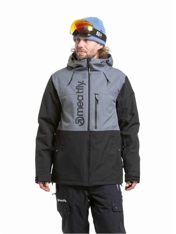 Meatfly Meatfly férfi SNB & SKI kabát Manifold Dark Grey / Black