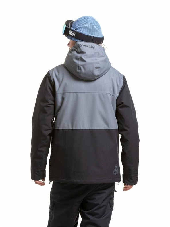 Meatfly Meatfly férfi SNB & SKI kabát Manifold Dark Grey / Black