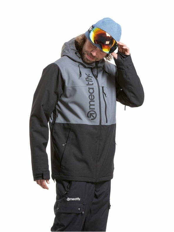 Meatfly Meatfly férfi SNB & SKI kabát Manifold Dark Grey / Black