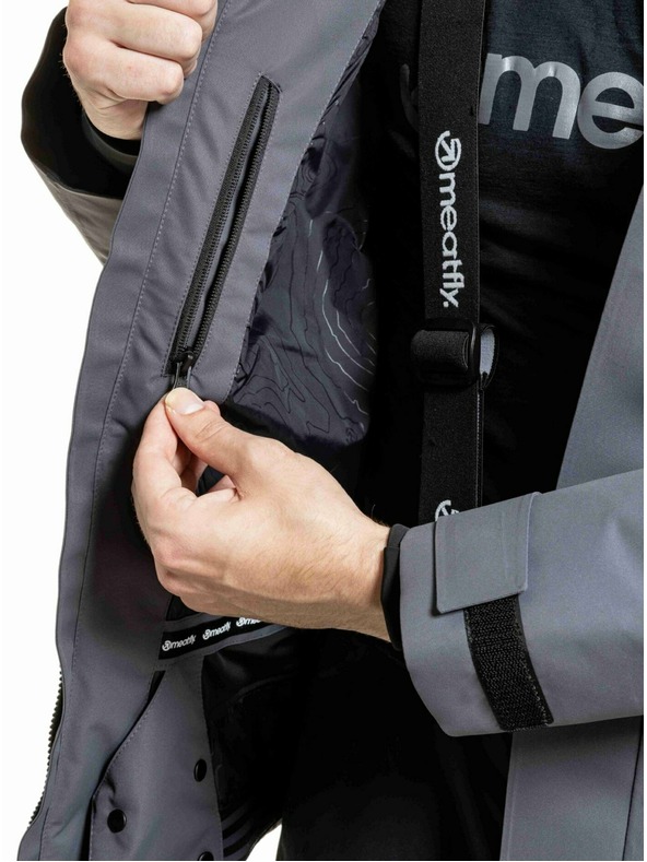 Meatfly Meatfly férfi SNB & SKI kabát Acha Grey Dark