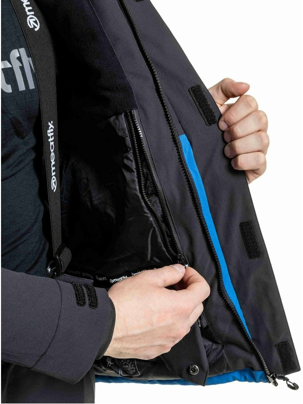 Meatfly Meatfly férfi SNB & SKI kabát Vertigo Black / Blue Sky
