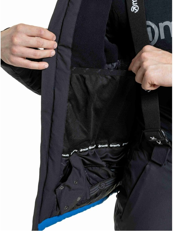 Meatfly Meatfly férfi SNB & SKI kabát Vertigo Black / Blue Sky