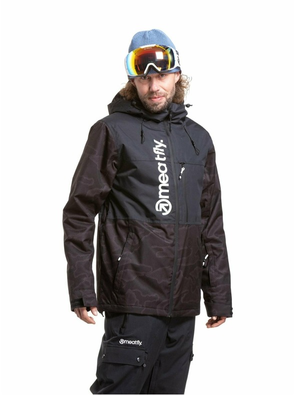 Meatfly Meatfly férfi SNB & SKI kabát Manifold Morph Black