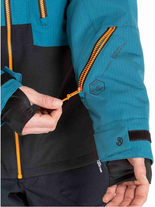 Meatfly Meatfly férfi SNB & SKI kabát Cronos Black / Deep Ocean