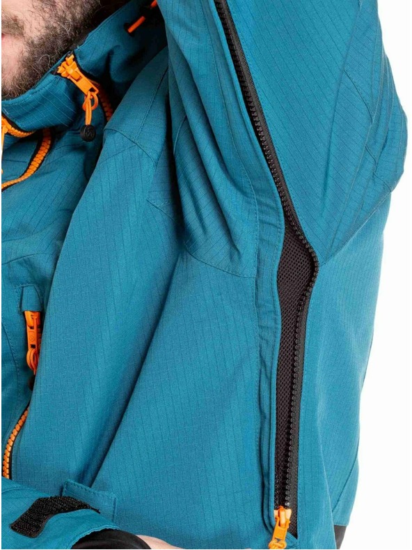 Meatfly Meatfly férfi SNB & SKI kabát Cronos Black / Deep Ocean