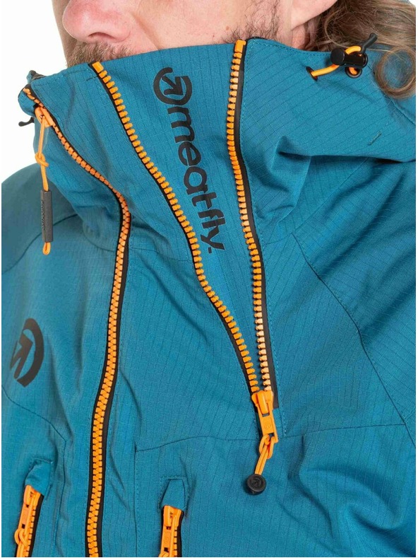 Meatfly Meatfly férfi SNB & SKI kabát Cronos Black / Deep Ocean