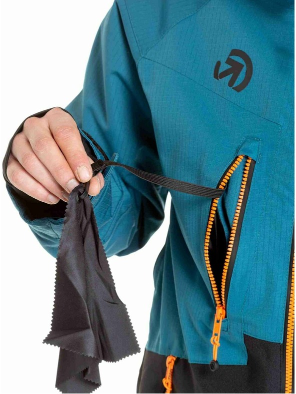 Meatfly Meatfly férfi SNB & SKI kabát Cronos Black / Deep Ocean