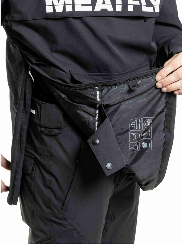 Meatfly Meatfly férfi SNB & SKI kabát Zenith Black