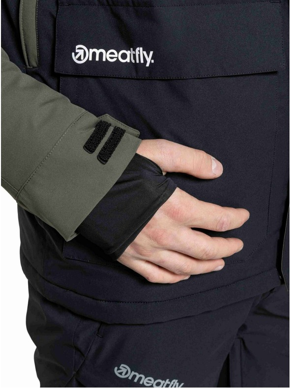 Meatfly Meatfly férfi SNB & SKI kabát Vertigo Olive Dark / Black