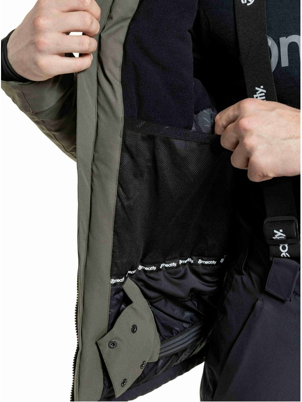 Meatfly Meatfly férfi SNB & SKI kabát Vertigo Olive Dark / Black