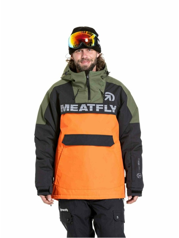 Meatfly Meatfly férfi SNB & SKI kabát Zenith Orange / Black