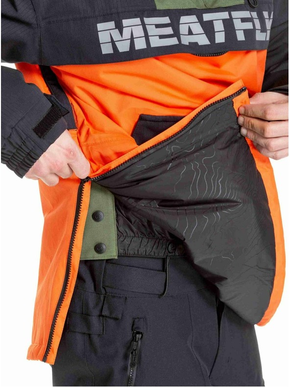 Meatfly Meatfly férfi SNB & SKI kabát Zenith Orange / Black