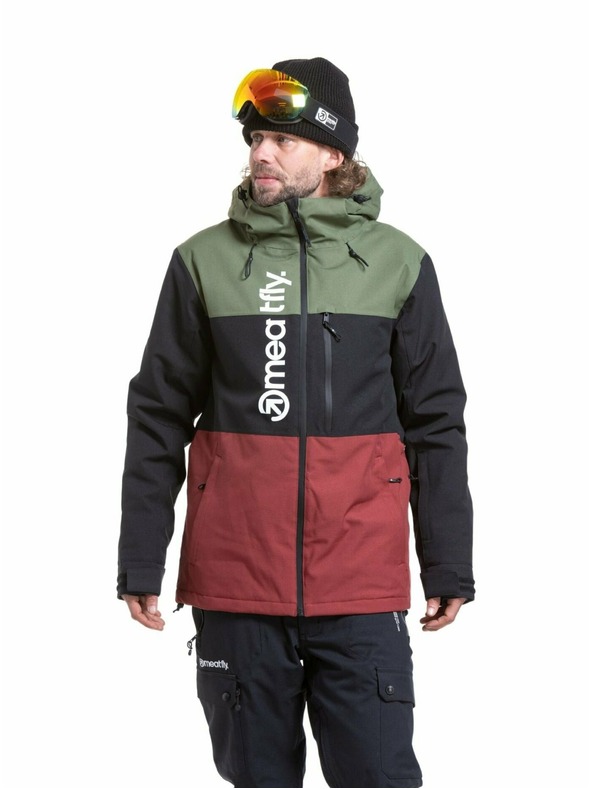 Meatfly Meatfly férfi SNB & SKI kabát Manifold Bronze Green / Merlot