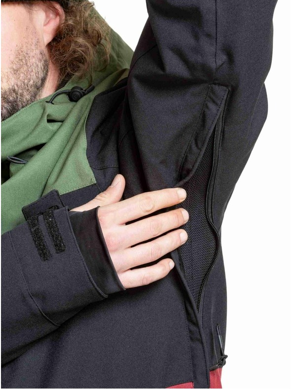 Meatfly Meatfly férfi SNB & SKI kabát Manifold Bronze Green / Merlot