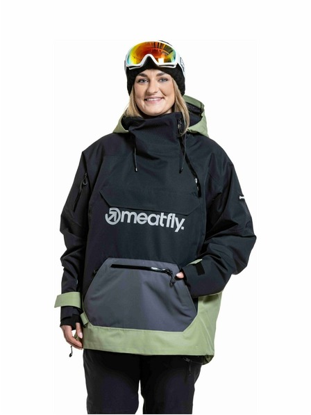 Meatfly Meatfly uniszex SNB & SKI kabát Maddie Black / Olive Light
