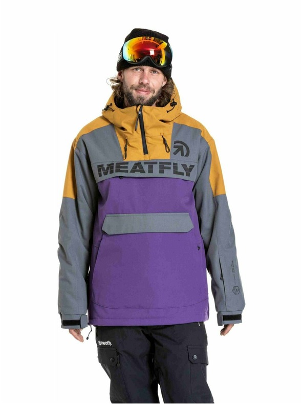 Meatfly Meatfly férfi SNB & SKI kabát Zenith Dark Grey / Petunia