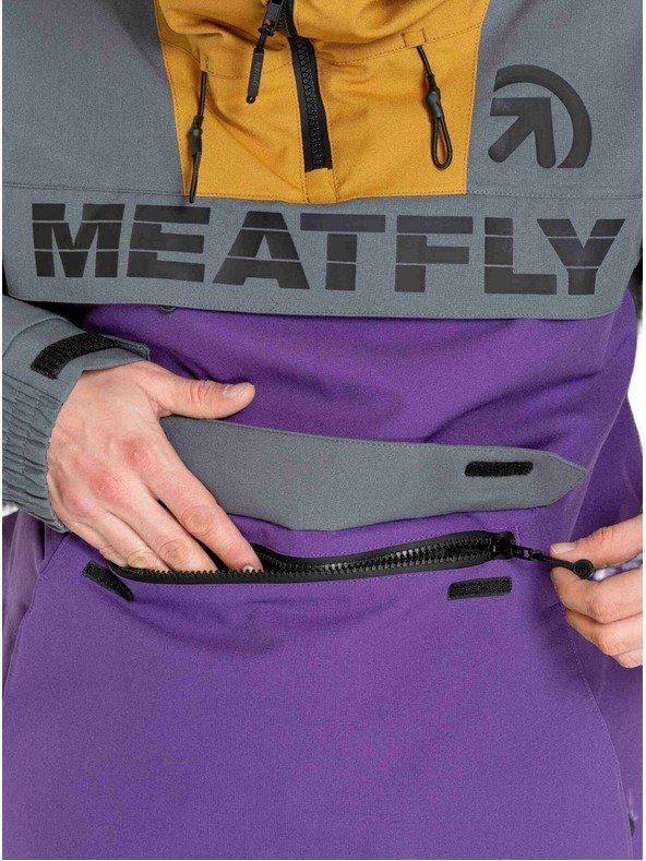 Meatfly Meatfly férfi SNB & SKI kabát Zenith Dark Grey / Petunia