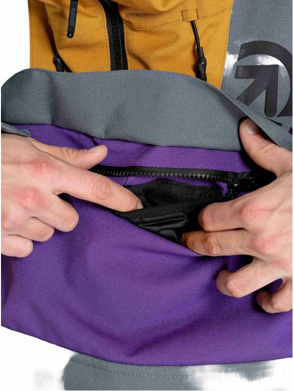 Meatfly Meatfly férfi SNB & SKI kabát Zenith Dark Grey / Petunia