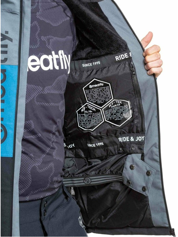 Meatfly Meatfly férfi SNB & SKI kabát Manifold Blue / Black