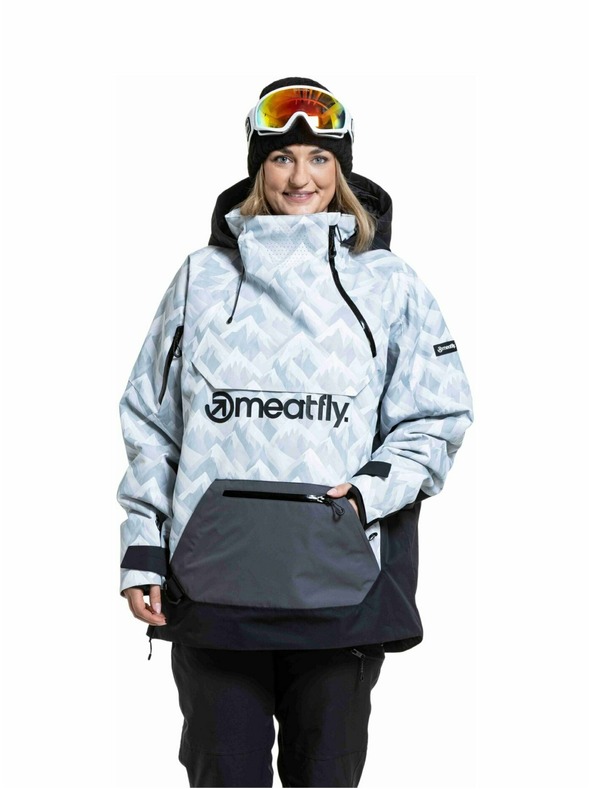 Meatfly Meatfly uniszex SNB & SKI kabát Maddie White Camo / Black